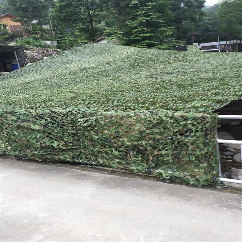 網 迷彩網網遮光網隔熱網戶外叢林迷彩網綠化防偽網軍綠色防曬網 3米寬4米長