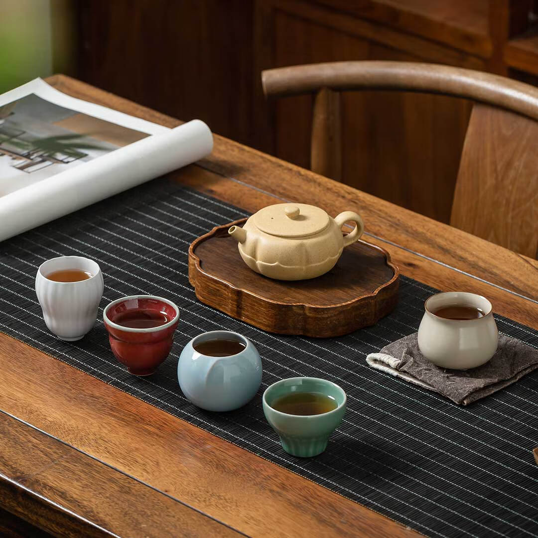 哲选 五大名窑紫砂壶汝窑茶具 泡茶套装茶具整套功夫茶具乔迁伴手礼 五大名窑-锦绣山河