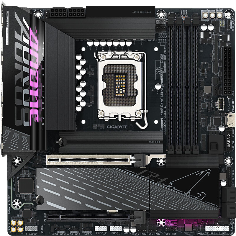 技嘉（GIGABYTE）冰雕B860M AORUS ELITE WIFI6E ICE电竞雕 B860M 小雕主板支持 CPU 285K/265K/265KF (Z890/1851） 小雕  B860M AORUS ELITE