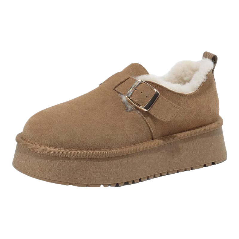 ���ڲ�����׿ʫ���ײ���Ь���ޱ�ůѩ��ѥŮ��2024�����¿��Ͳ�ٴ���Ь ��ɫ 39 (245mm) ��׼��