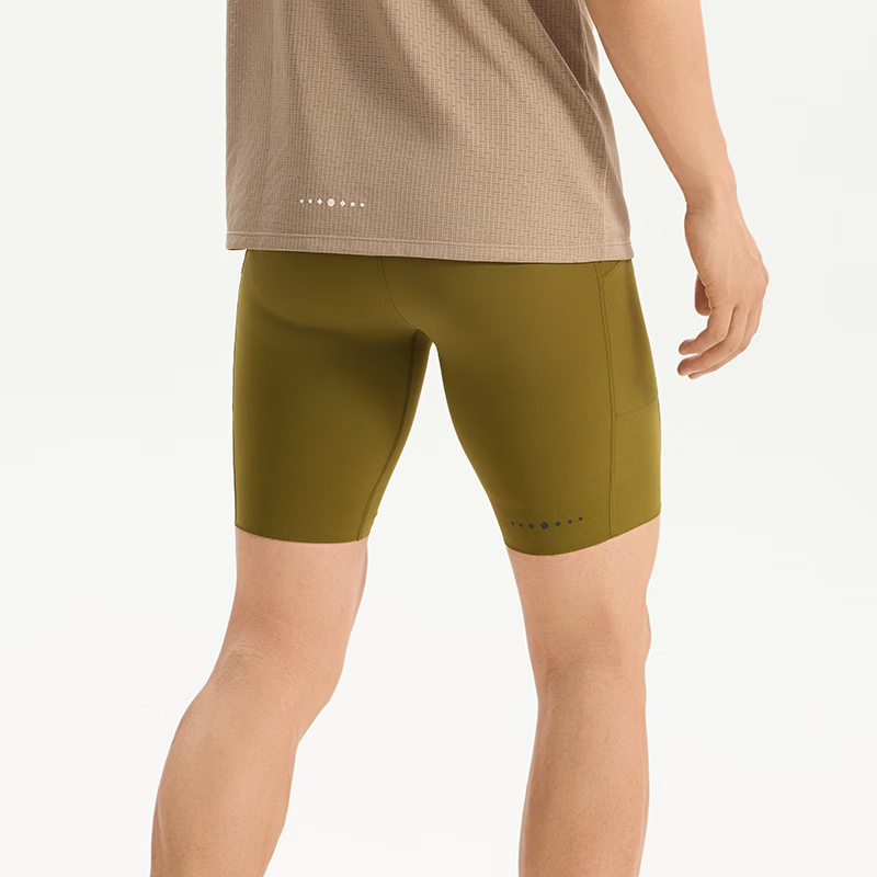 ULTRA GEAR逐羚 116g马拉松运动透气男子5兜压缩跑步短裤 | 优极UltraGear 冷杉绿 M