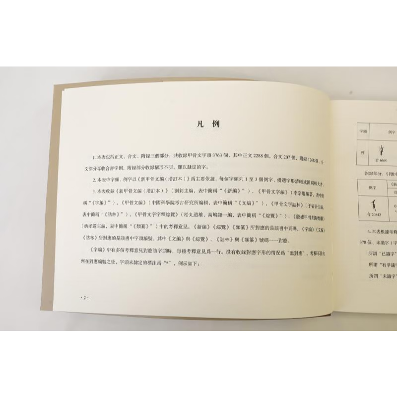 甲骨文字综理表 冯克坚 宁红亮 主编、中国文字博物馆 编 中西书局 甲骨文字综理表