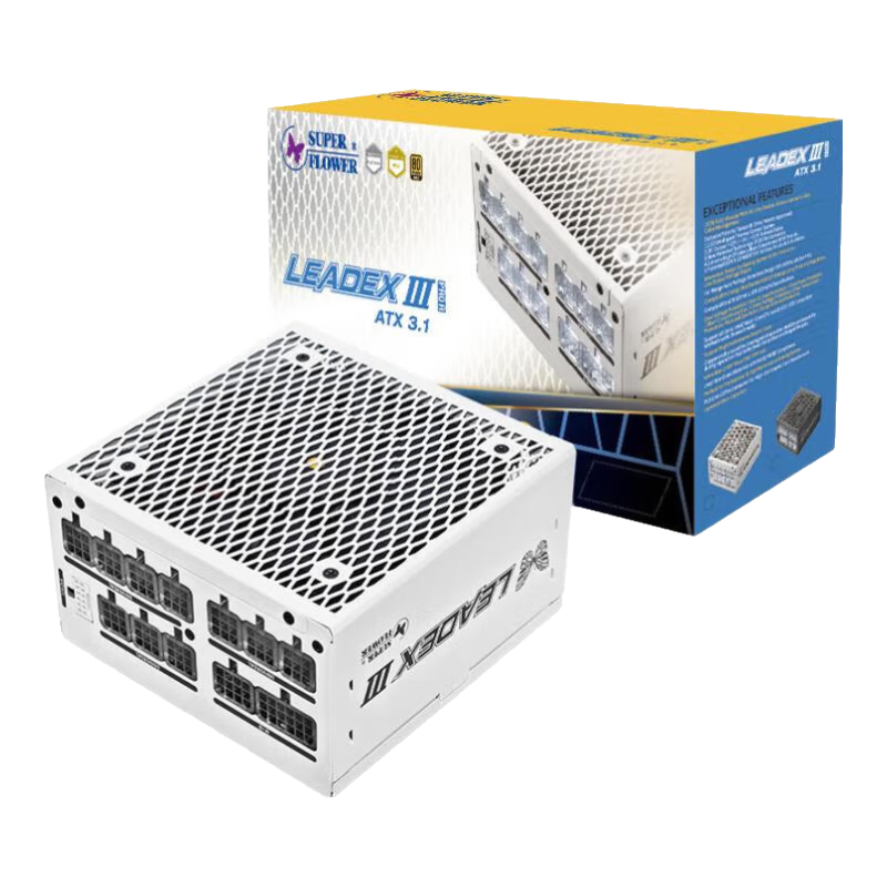 SUPER FLOWER ATX3.1ԵԴ LEADEX PROA Źäӿ 80PLUS/ȫģ/ʮ걣/֧5090Կ LEADEX PROA850W