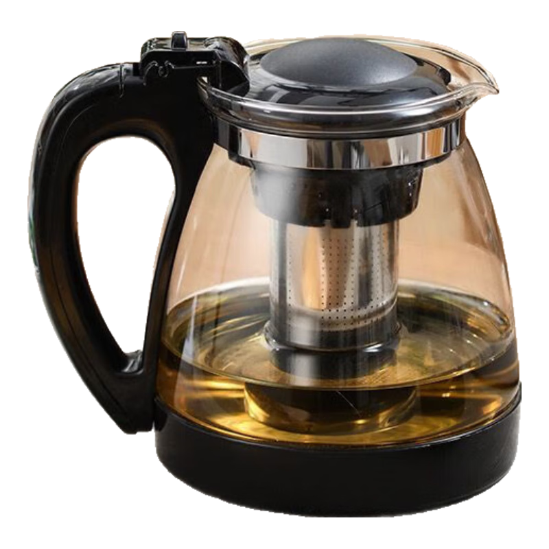 【京东物流】茶壶套装整套茶具大容量玻璃茶杯带滤网耐高温泡茶具 2000ML泡茶壶 1个