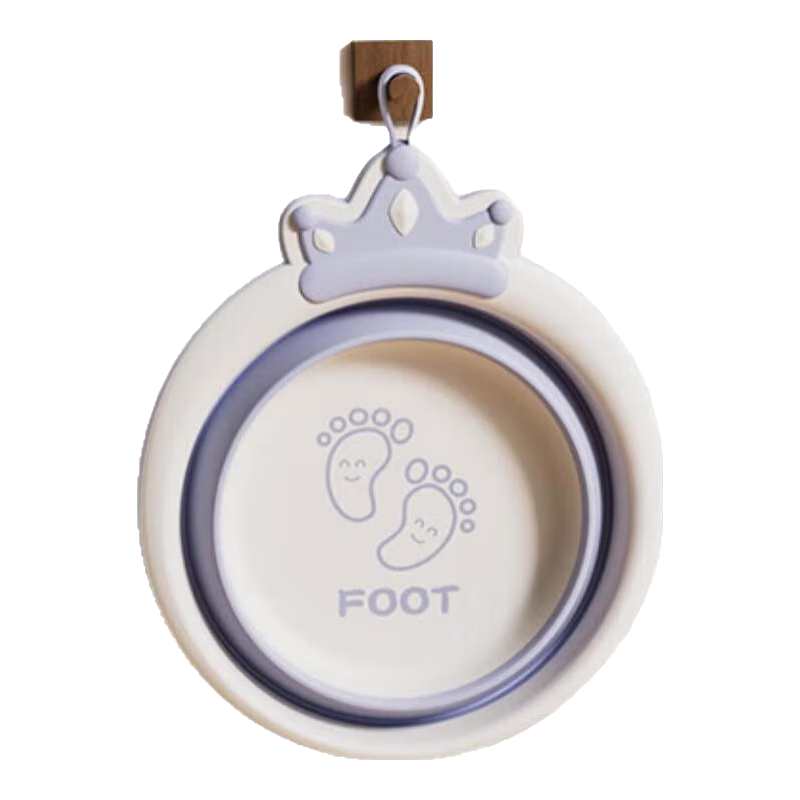 新生婴儿可折叠悬挂脸盆儿童专用卡通洗脸盆初生宝宝洗屁屁洗脚盆 洗脸洗屁屁洗脚三件套