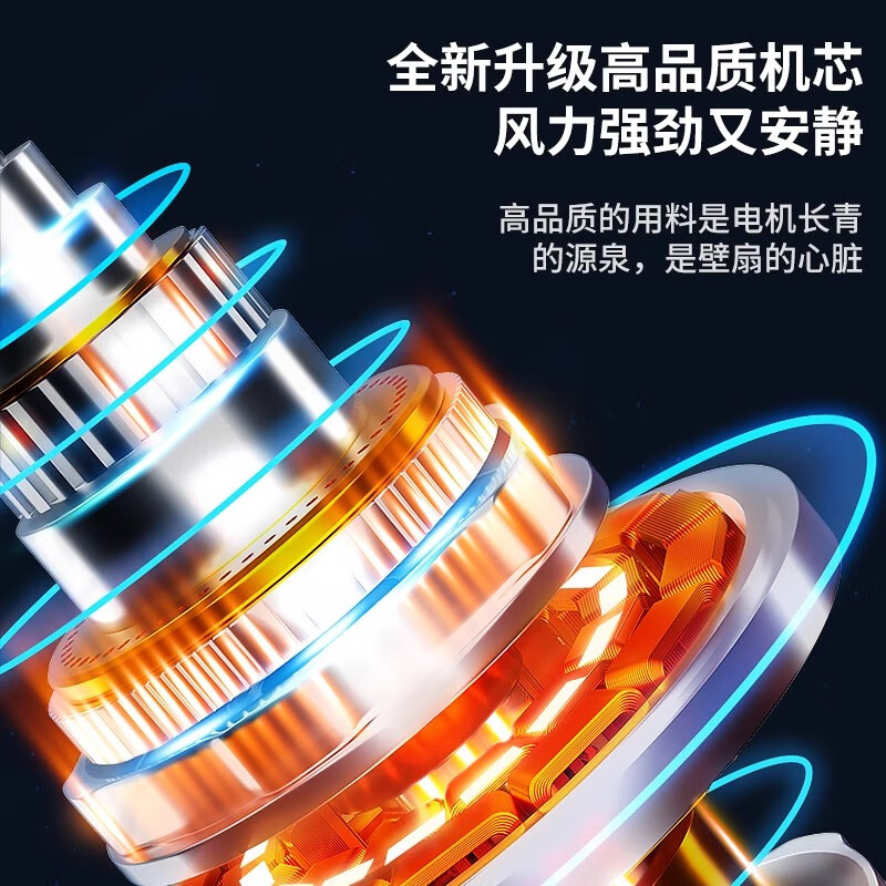 钻石牌（DIAMOND）壁扇壁挂风扇挂壁式电风扇家用客厅餐厅墙壁挂扇摇头挂式电扇工业大风力风扇 18寸铝叶机械【铜线电机】