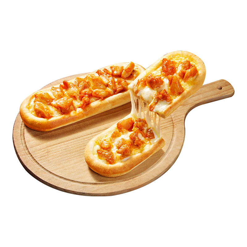 小萨牛牛披萨芝士船组合装早餐速食空气炸锅半成品学生儿童披萨pizza 10片装【培根4+鸡肉4+牛肉2】