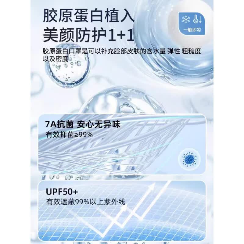 JCCJ德国品质防晒口罩女高颜值2025新款透气立体透气面罩无痕护眼 【柔和粉】 轻薄透气 99%阻隔紫 【无痕亲肤 修饰脸型】防晒口罩