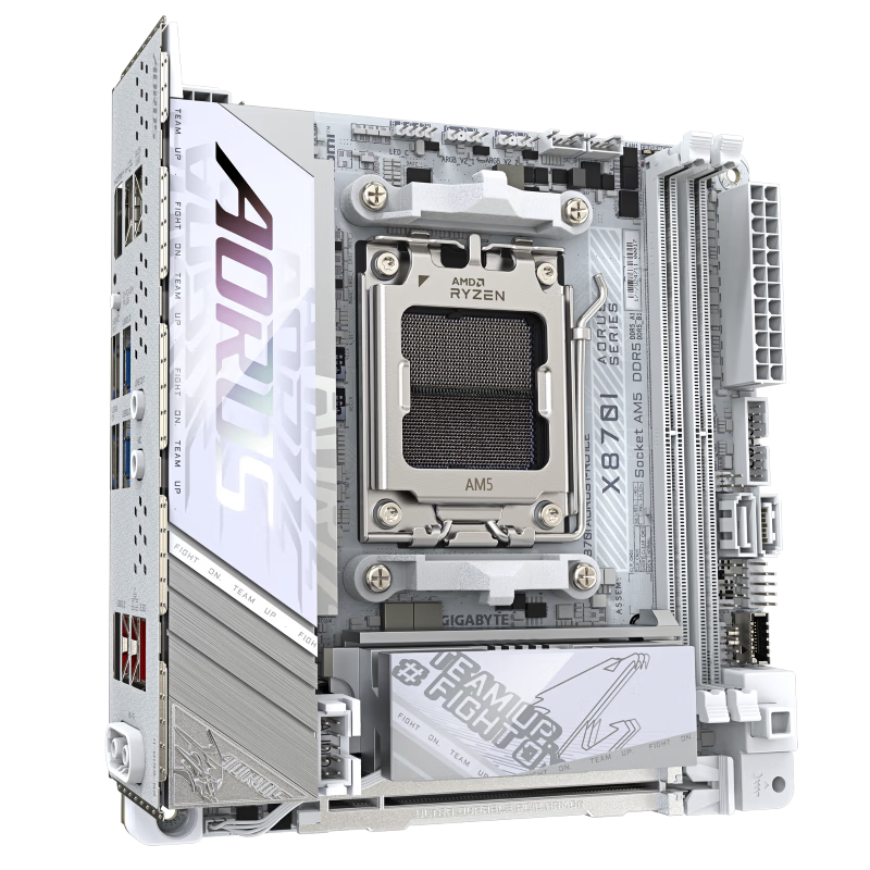 技嘉【免24期息】AMD X870E/X870I AORUS 大板/ITX主板 旗舰款 支持R7 9800X3D/7800X3D/9700X CPU X870I AORUS PRO ICE【迷你冰雕】