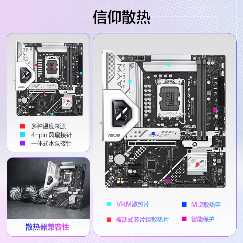 华硕 B860M AYW GAMING WIFI 哎呦喂 图 5