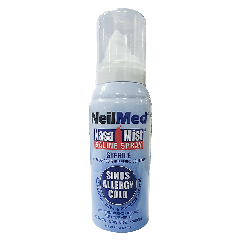 NeilMed 生理盐水成人洗鼻器儿童洗鼻盐大容量盐水喷雾125ml*2