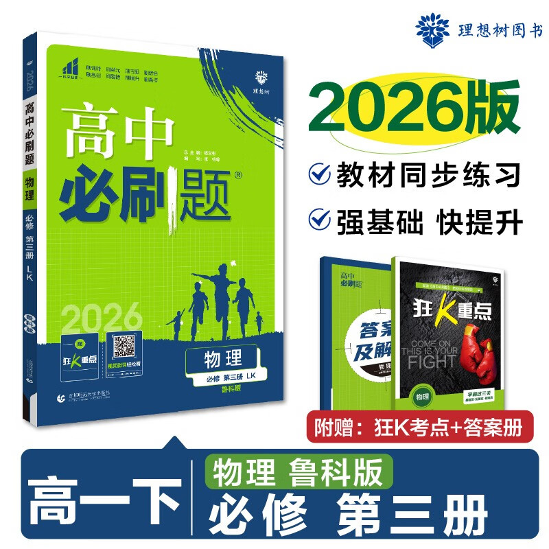 2025版高中必刷题 高一下 物理 必修 第三册 鲁科版 教材同步练习册 理想树图书