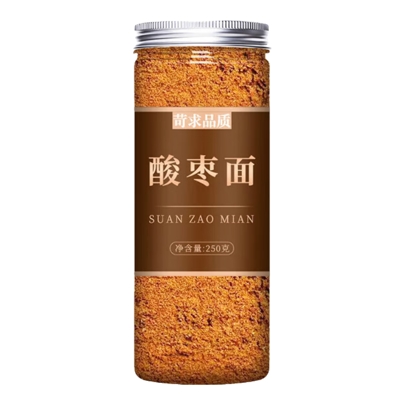 北京同仁堂酸棗仁粉正宗助眠炒熟粉中藥材睡眠失安睡眠茶 [1罐]酸棗面(250g)