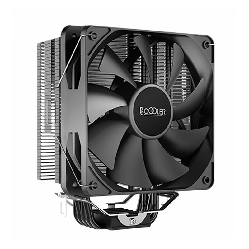 超频3（PCCOOLER）东海X4黑金版CPU散热器炫彩风扇台式机四铜管PWM温控4PIN电脑塔式风冷 东海X4黑金版 无光黑色