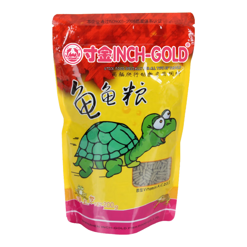 寸金上浮型顆粒龜糧烏龜飼料烏龜食經(jīng)典小蝦干龜食物高蛋白小烏龜通用 經(jīng)典龜飼料中顆粒200g