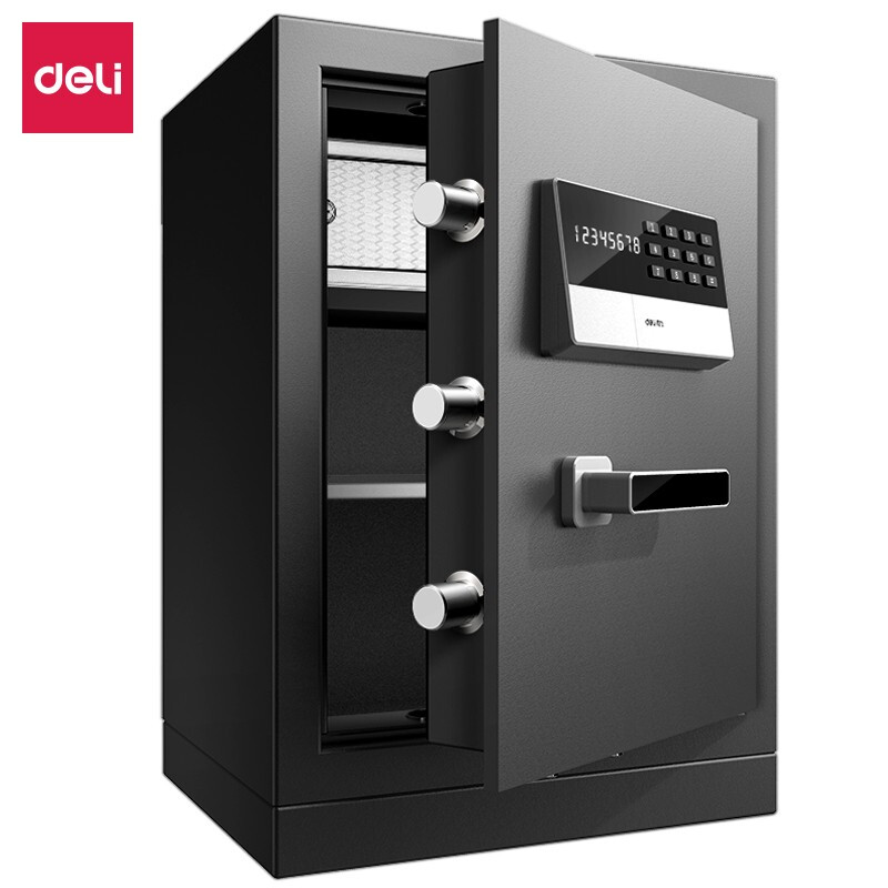 得力(deli) 保险柜 高60cm电子密码保管箱 办公家用防盗保险柜保管箱