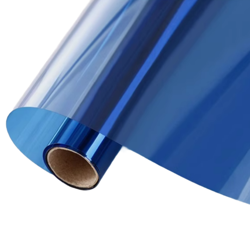 金隆興防曬隔熱膜玻璃貼紙窗戶貼膜防窺隱私陽臺遮光半遮光0.6*2m深藍(lán)銀