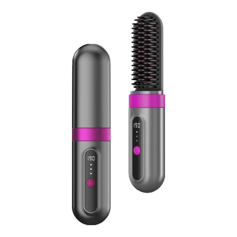 夏新（Amoi）直发梳负离子无线直发器不伤发夹板卷发棒便携电梳子蓬松卷发神器宿舍可用 旗舰款 【三排梳齿 2亿负离子】