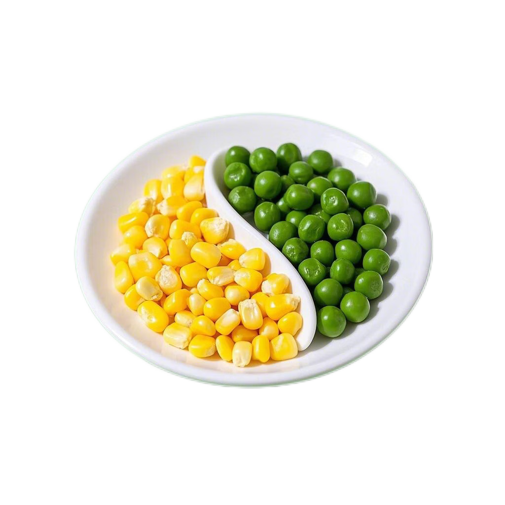 岳雁（yueyan） 青豌豆粒+甜玉米粒 速冻新鲜水果蔬菜什锦冷冻青豆粒生鲜 甜玉米粒+青豌豆粒各2斤【净重】