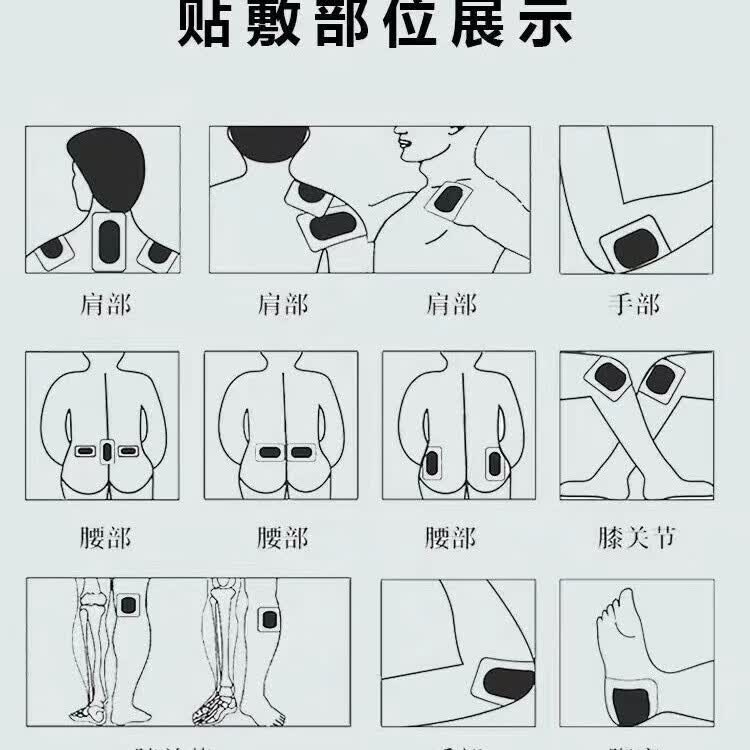 【厂家直销】筋骨保健贴颈肩腰腿膝关节不适疼痛贴老黑膏药贴膏贴 巩固装  2盒12贴