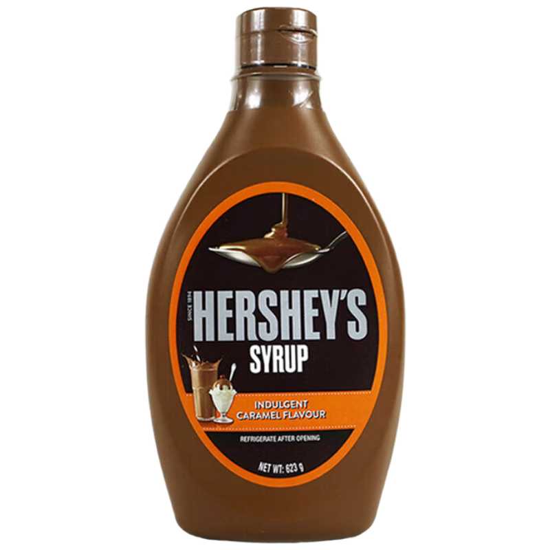 進口焦糖調(diào)味醬糖漿咖啡奶茶商用淋醬早餐家用烘焙原料623g*2瓶