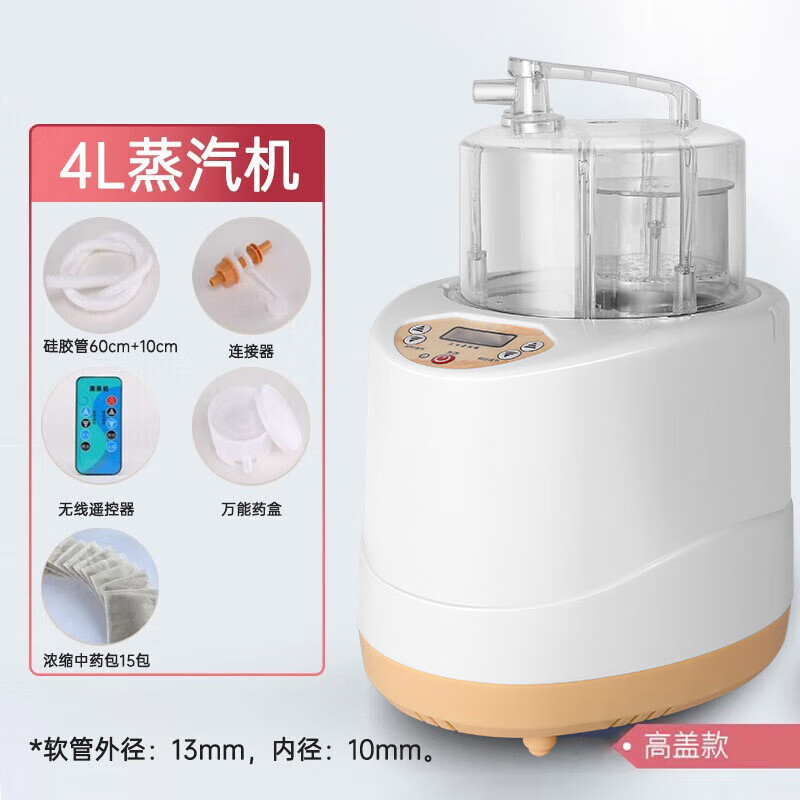 熏蒸儀熏蒸機汗蒸箱家用泡腳木桶蒸汽桑拿房熏蒸鍋中藥薰蒸恒溫器 4升蒸汽機【2000w】高蓋
