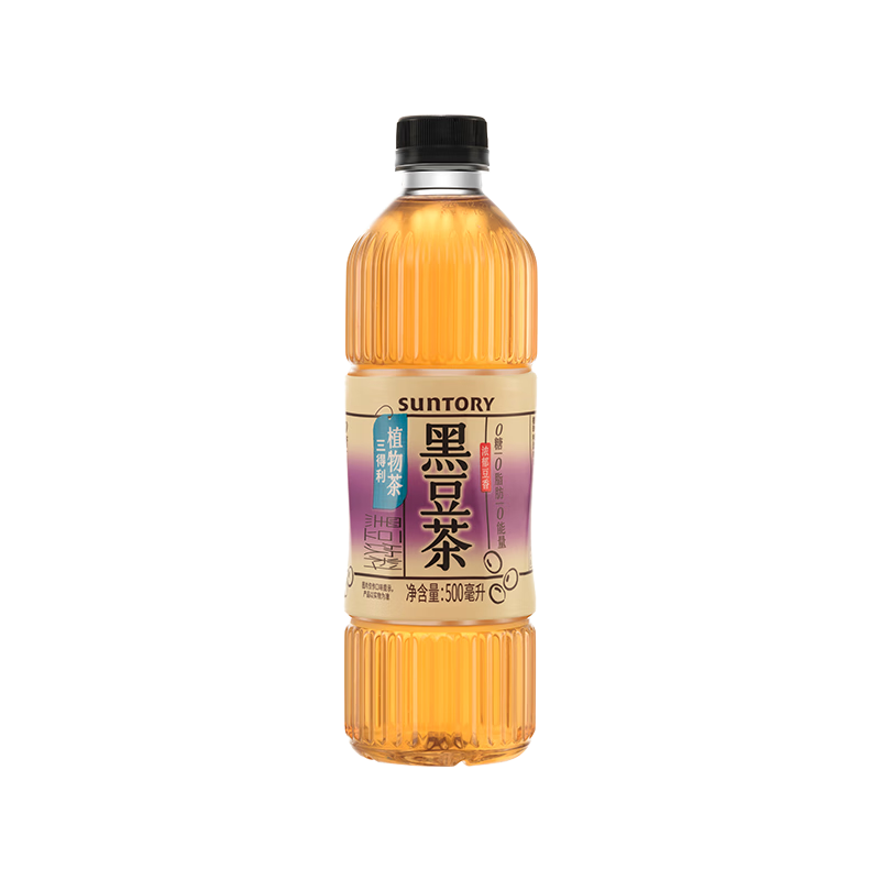 三得利（Suntory）【新品上市】植物茶天然配方 黑豆茶飲料 500ml*15