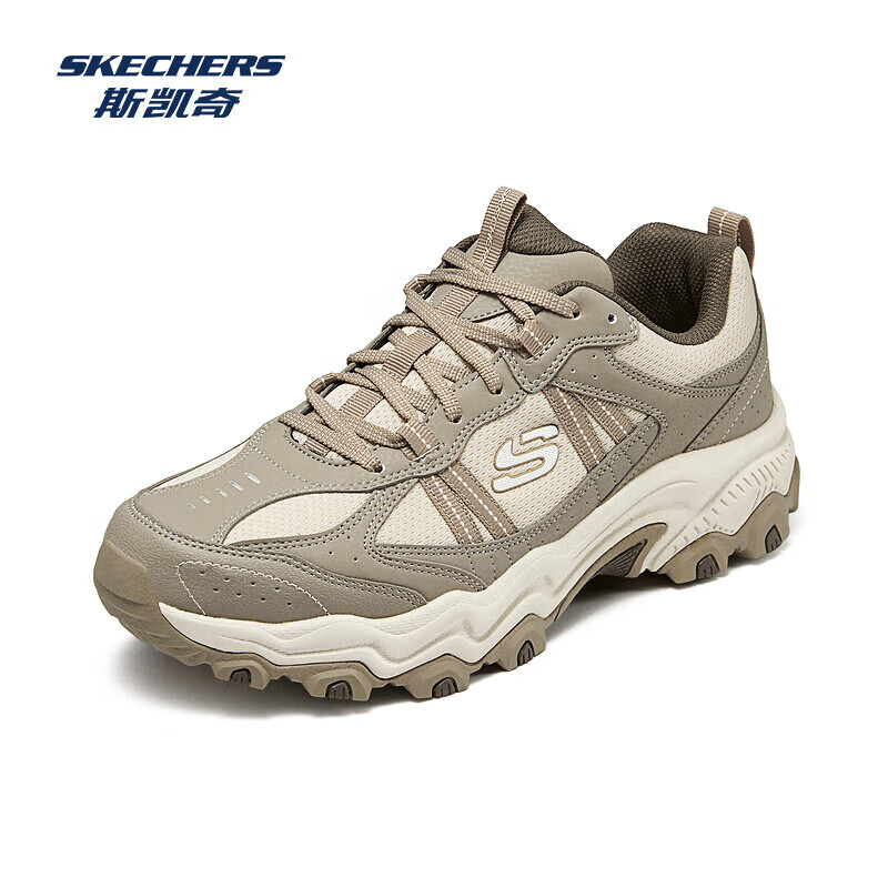 斯凯奇（Skechers）云野丨徒步鞋男女同款户外防护抓地耐磨运动跑步鞋鞋运动鞋 【男款】自然色/灰褐色/NTTP 42