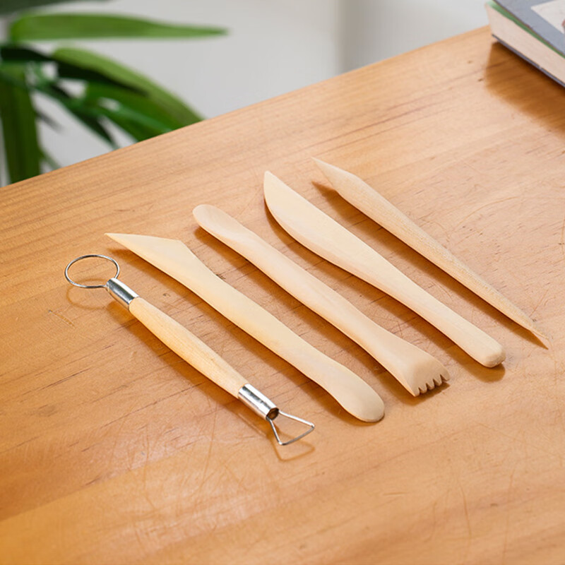 佳茉软陶泥免烧儿童玩具学生手工制作手工diy石塑粘土泥塑工具套装立体雕塑石塑粘土五件套