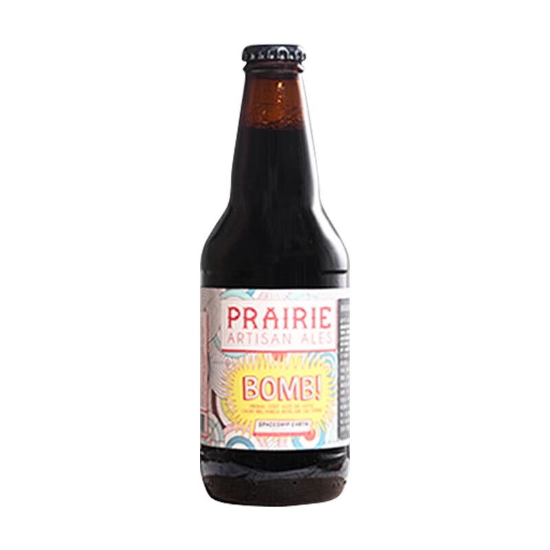 普莱瑞（Prairie）美国原装进口 咖啡辣椒高分帝国世涛高浓度啤酒 Bomb咖啡辣椒帝国世涛 355mL 1瓶