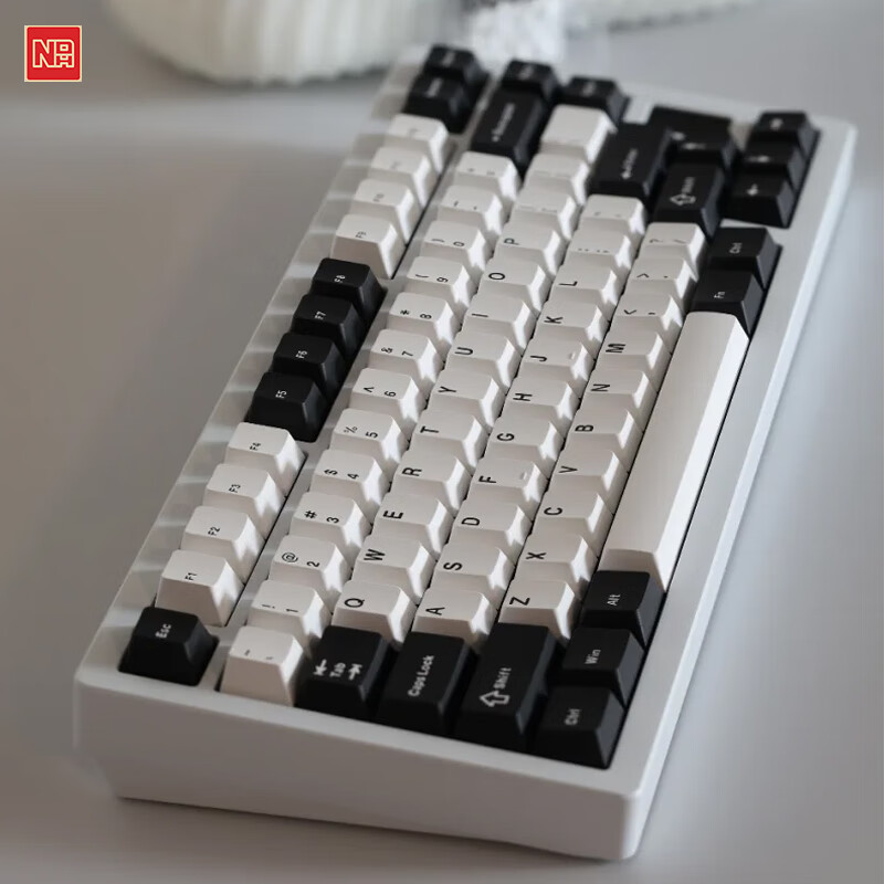 NDNH三模MAC无线蓝牙超薄矮轴屏幕全铝办公客制化not defined 键盘 ND75LP皓白矮轴 三模