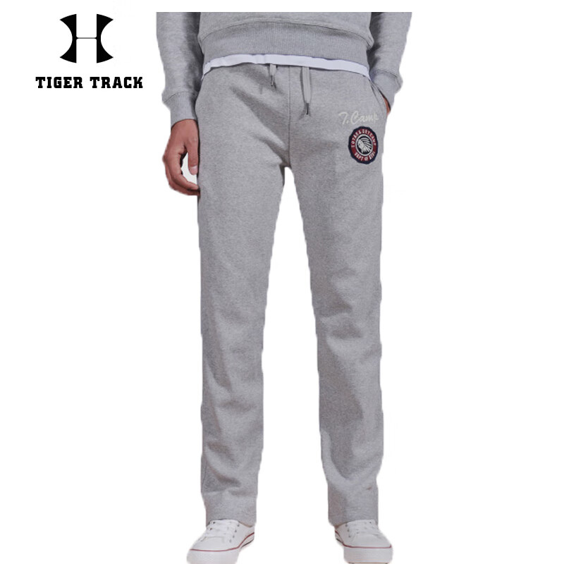 虎迹《杭州直播款》加绒裤2024福利款男女裤 灰色(1003加绒款) M (170)