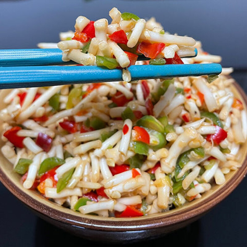 eoagx湖南湘西两瓶装新鲜现做凉拌折耳根小米辣椒酱鱼腥草凉拌菜即食