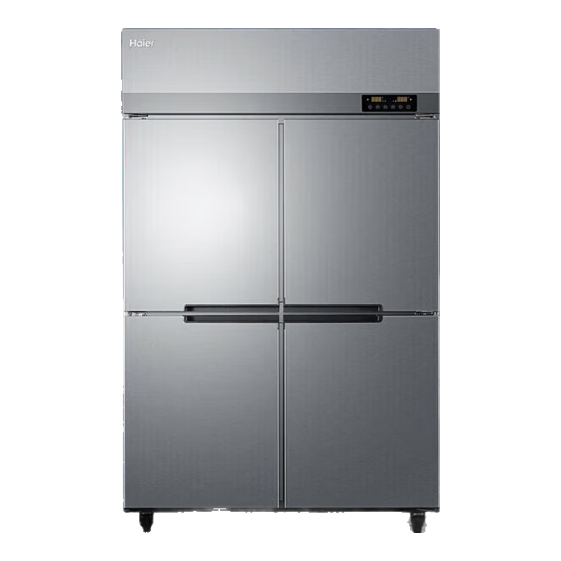 海爾（Haier）四門六門風(fēng)循環(huán)全冷藏全冷凍雙溫商用廚房冰箱冰柜飯店食堂保鮮不銹鋼廚柜冰箱冷柜 風(fēng)循環(huán) 900L 冷藏冷凍雙溫區(qū)一級能效