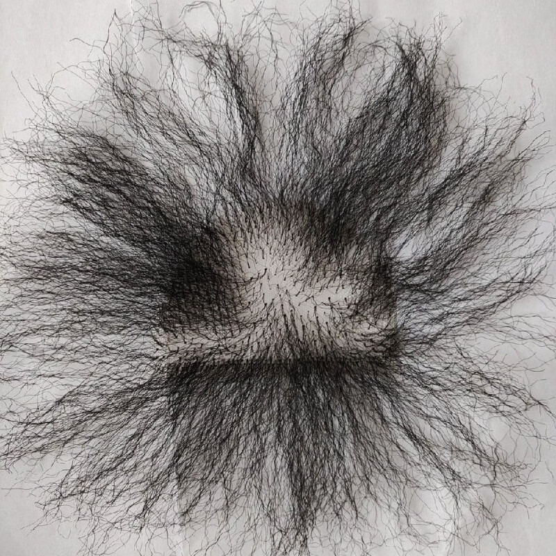 男假胸毛娃娃伪体毛身体毛发毛腹毛卷曲性感效果逼真体育生肌肉男