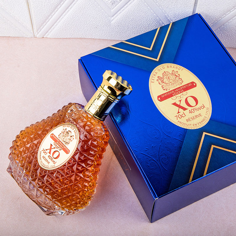 马贝蒂伯爵法国酒庄XO白兰地 700ml 40度 法国原瓶原装进口 洋酒 节日送礼 马贝蒂伯爵珍藏白兰地XO 700mL 1盒