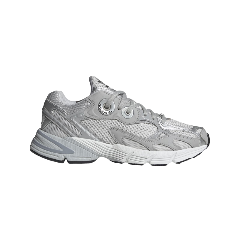 adidas 贝果鞋 ASTIR经典复古厚底增高老爹鞋男女阿迪达斯三叶草   白/灰   37