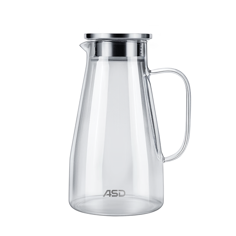 爱仕达（ASD）耐热玻璃水壶泡茶壶凉水壶 1.8L大容量冷热水壶RWS18P34WG-G
