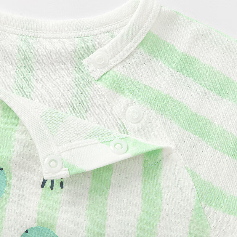 巴拉巴拉新生儿衣服宝宝包屁衣三角衣2025新款两件装夏装轻薄舒适 绿色调00344同色不同款2件装 59cm