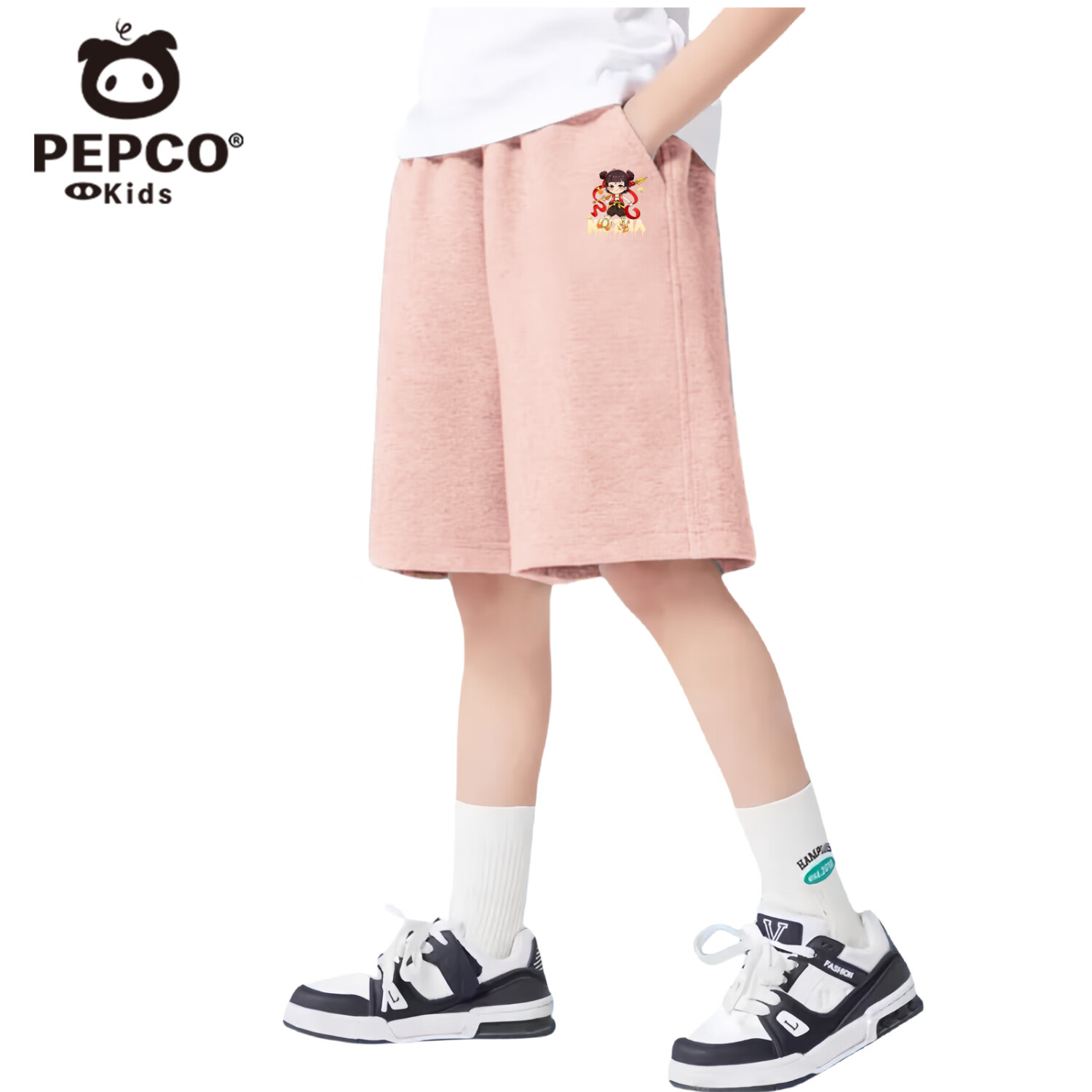 С��������ͯŮͯ�ļ���߸�����˶����޶̿��д�ͯ����������߸���� ��ɫ-��߸ 140 ����������130-140cm��