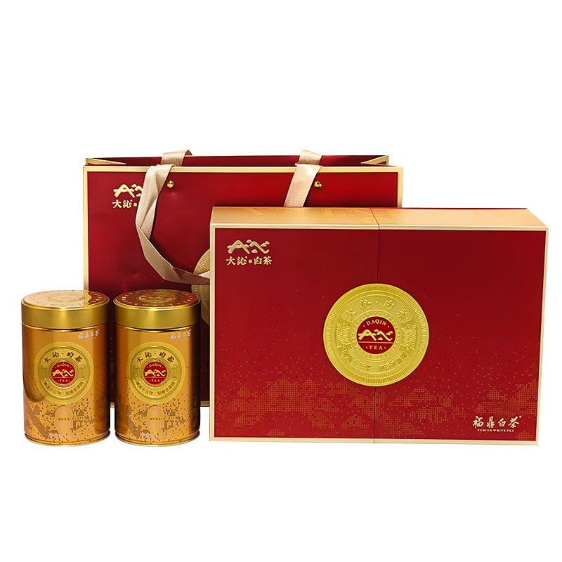 大沁白茶福鼎白茶特級花香白牡丹散茶禮盒 磻溪核心產(chǎn)區(qū) （2025年）50克*2罐-禮盒