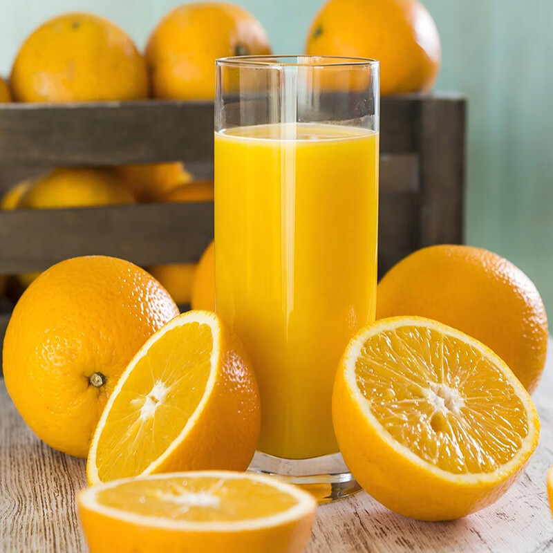 蟠橙园 江西赣南脐橙当季新鲜橙子水果现摘皮薄多汁手剥无核礼盒团购 【60%人选】净重9.2斤单果200g+