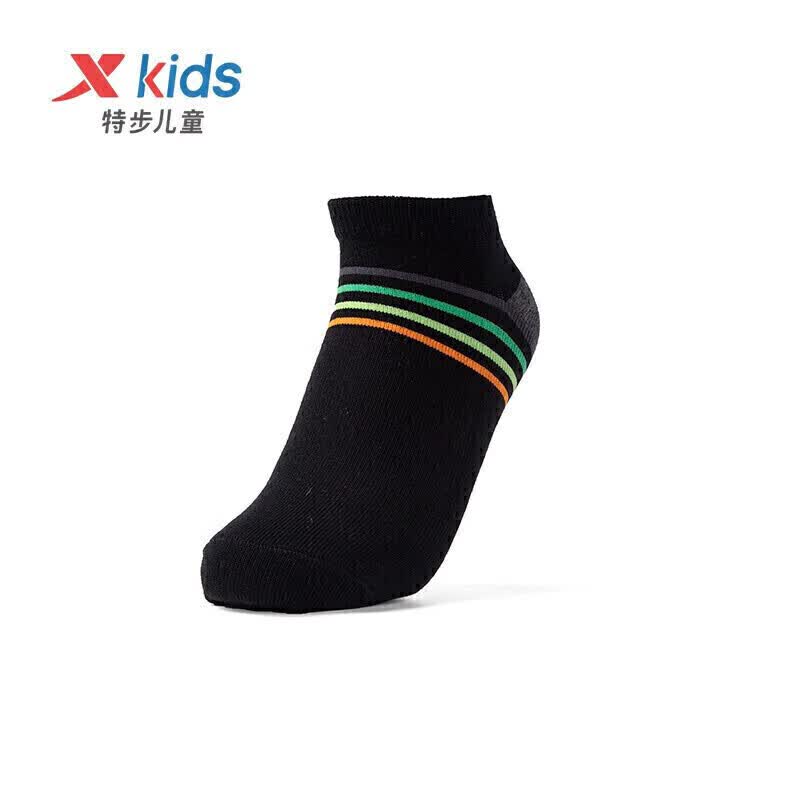 特步(XTEP)儿童配饰袜子中大童男童(1双装)儿童运动透气舒适棉袜 679335549043 黑 150cm属于什么档次？