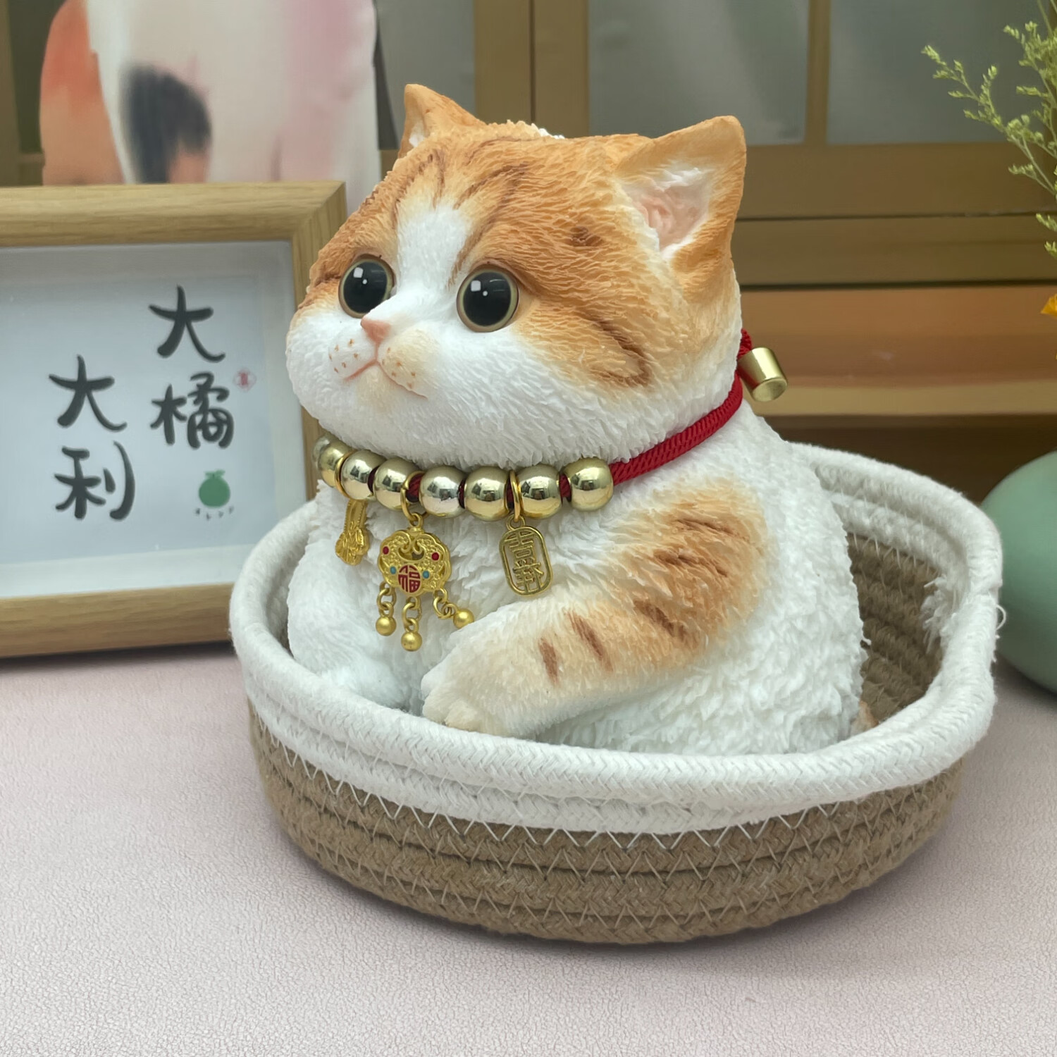 猫咪捏捏乐橘猫玩偶生日礼物女生小众高级感桌面解压摆件高端礼品