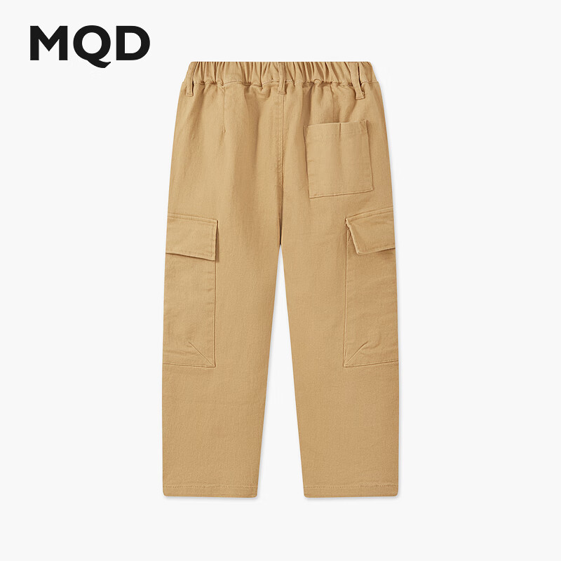 马骑顿(MQD)男大童春季新品户外露营工装大口袋休闲裤登山 卡其 170
