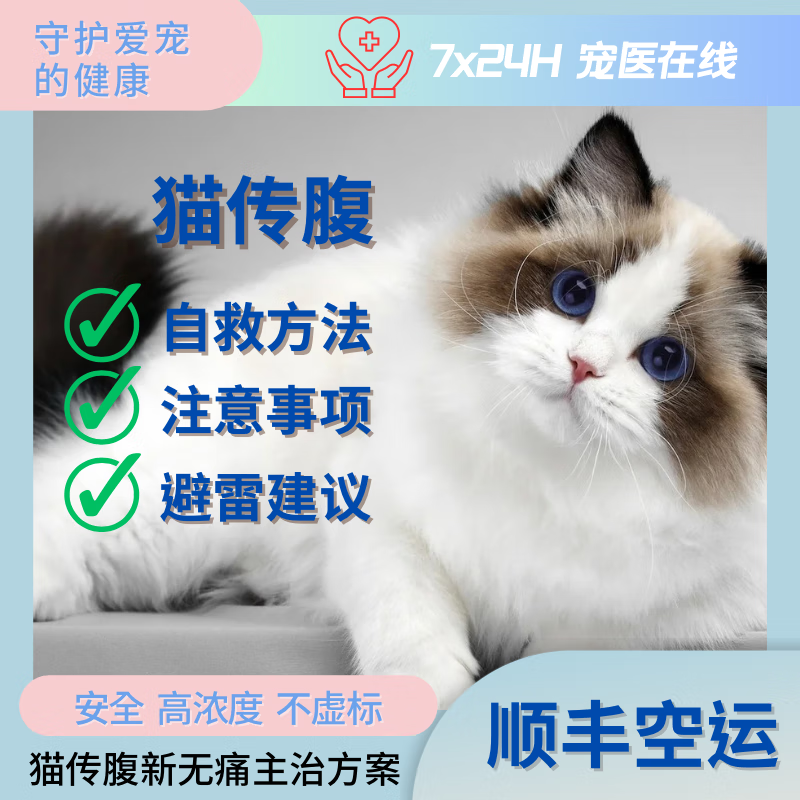 44I1猫腹传干性反复发烧黄疸湿性有腹水食欲差片剂猫腹传 加强版油剂6ml20浓度9瓶