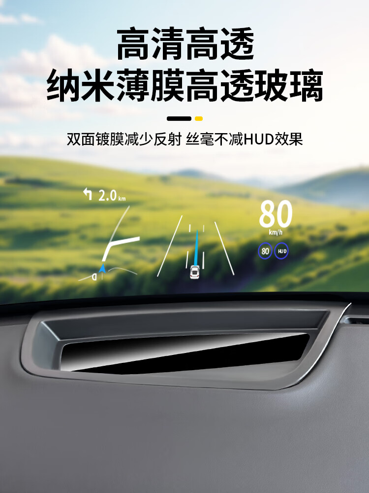 芒芒适用魏派蓝山DHT抬头显示保护罩魏牌HUD防护罩防尘罩件品 原车黑2324款魏派蓝山升级A