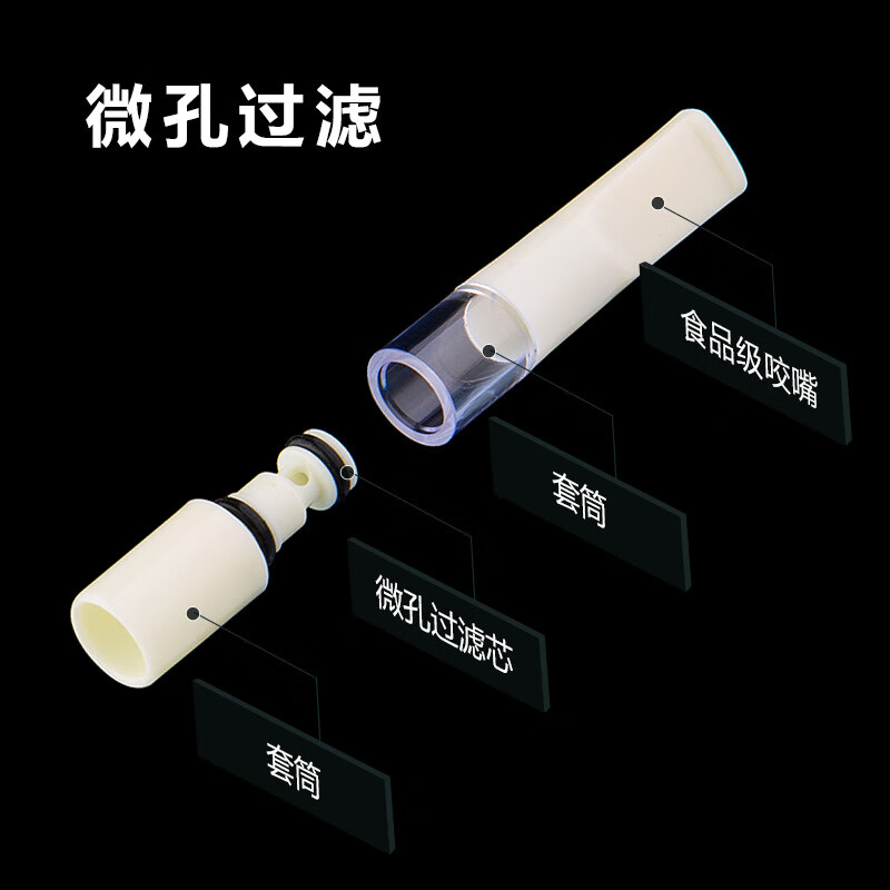 正牌(ZOBO)过滤烟嘴粗细两用男女士可清洗循环型烟嘴过滤器一次性健康烟嘴 025粗细两用烟嘴(一大盒60支)