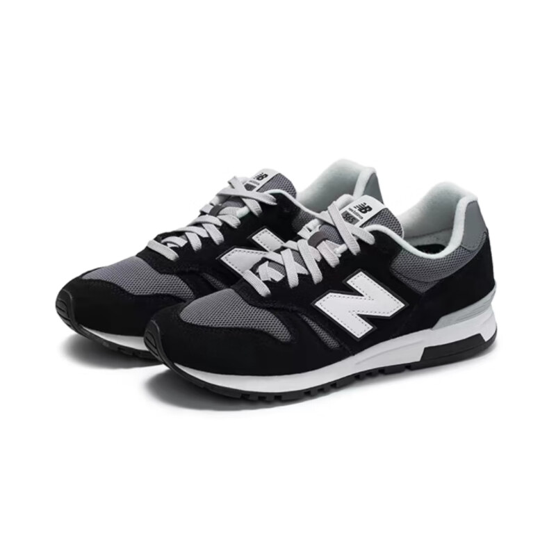 新百伦男女情侣款565系列经典百搭复古经典运动休闲跑步鞋 黑色｜深灰色 45