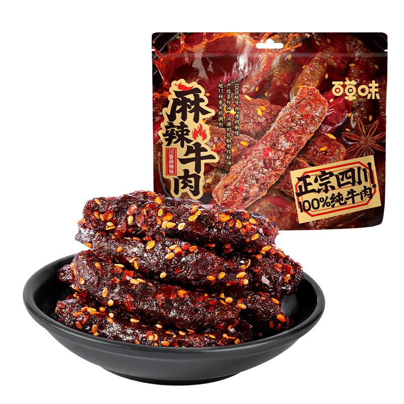 百草味麻辣牛肉散称400g